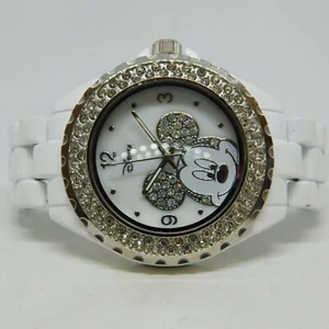 Disney MK2035 White Tone Quartz Analog Ladies Watch Sz. 5 3/4" - Picture 1 of 6