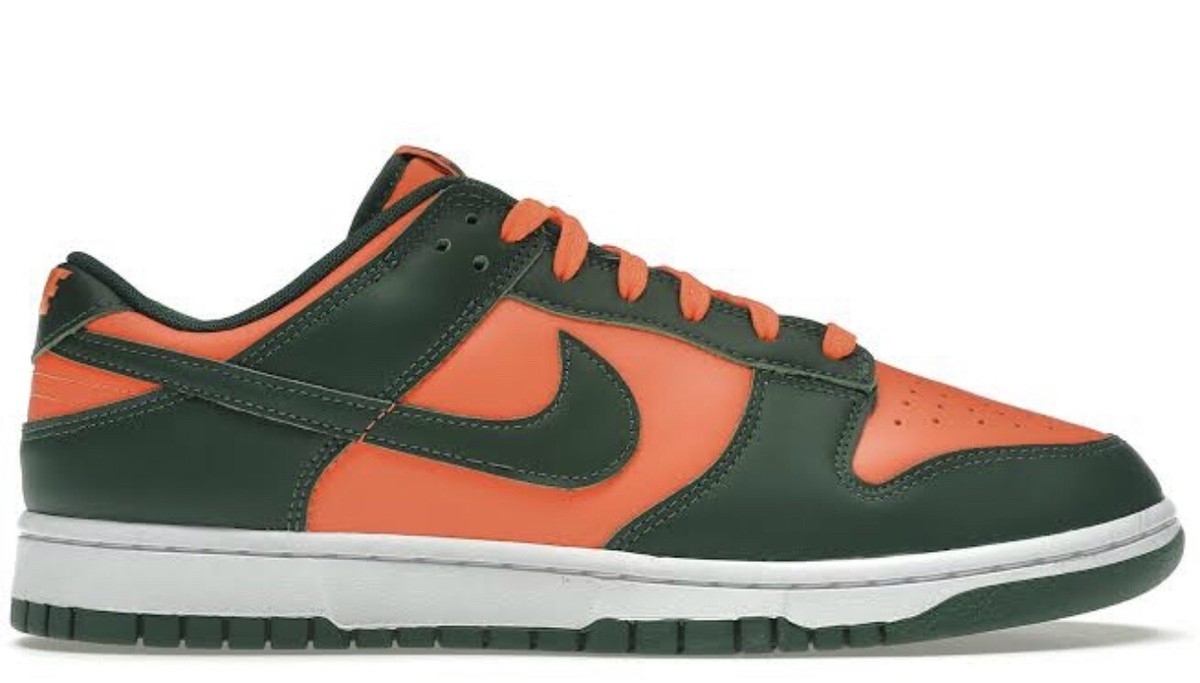 ナイキ　マイアミ大学ハリケーンズ Nike Dunk Low Retro “Miami Hurricanes”が国内11月22日／11月24
