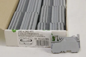Wago 60947-7-1 2-Leiter-Durchgangsklemme 800V 600V AWG28-12 280-901 NEU - Bild 1 von 2