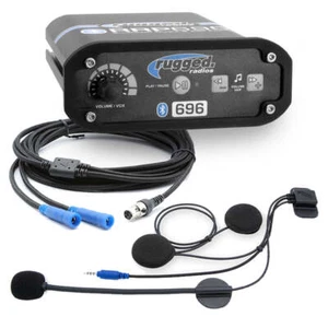 2 Person RRP696 Gen1 Bluetooth Intercom with Super Sport Cables and Helmet Kits - Bild 1 von 5