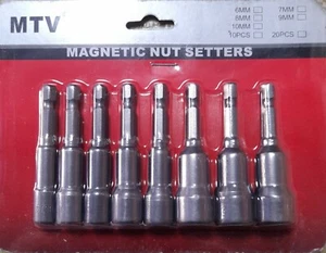 Hex set Magnetic Impact Nut Driver Tek Roofing Adaptor Screwdrill Bit 6-13mm4140 - Picture 1 of 3