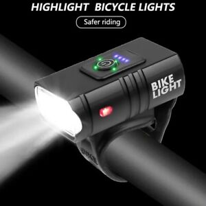 Bike Headlight Bicycle Handlebar Front Light LED USB Rechargeable Lamp 1000LM