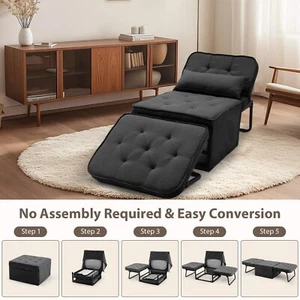 4-in-1 Schlafsessel, Klappbett mit Bettfunktion, Schlafsofa, Sofa für Wohnzimmer - Bild 1 von 29