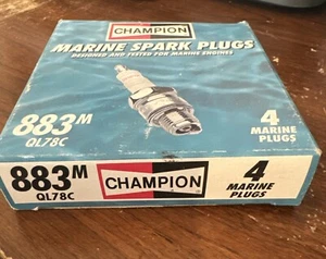 Champion 883 Marine Spark Plugs 883M / QL78C New Pack of (4) - Picture 1 of 3