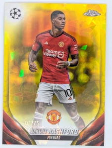 2023-24 Topps Cromo UEFA - Marcus Rashford #16 Oro Hielo agrietado 01/75 - Imagen 1 de 2