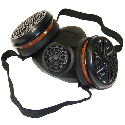 MEISTER Gasmaske Halbmaske mit Filter MHD abgelaufen Deko & Kostüm Fasching Karneval