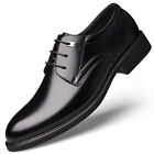 Mens Dress Wedding Shoes Black Lace Up Business Formal Leather Oxford Plus Size