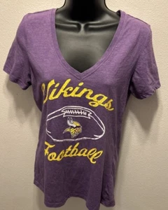Women’s Team NFL Minnesota Vikings VNeck Size Medium - Picture 1 of 4