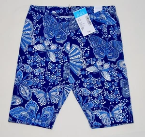 NWT The Children's Place Little Girls Blue Butterfly Fitted Knit Shorts sz 4 - Picture 1 of 6