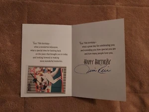 JIM RICE Signed 70th Birthday Card.  VERY RARE ITEM - Picture 1 of 4