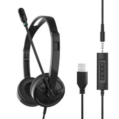 USB Headsets with Microphone with Adjustable Design for Clear Call and Music - Image 1 of 4