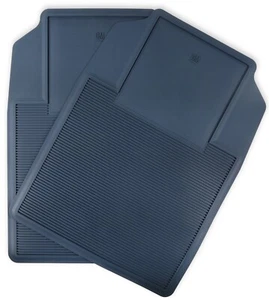 Holley Classic Trucks 1973-1987 C/K Series Pickup Rubber Floor Mats Set - Blue - Picture 1 of 7