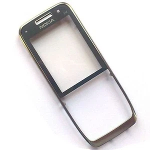 Nokia E52 Frontfascia Cover Gehäuse + Display Objektiv Panel silber original - Bild 1 von 1
