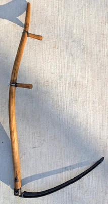 WI Barn Antique Vintage Scythe Sickle Reaper Snathe 59" Handle, 27" Blade   AT - Image 1 of 4
