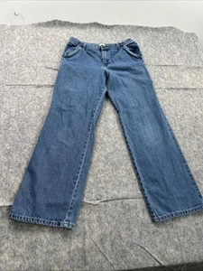 Circo Wide Leg Jeans Boys Size 16 Husky Blue Adjustable Waist Medium Wash - Picture 1 of 17