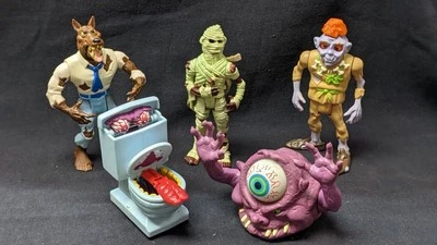 Kenner Real Ghostbusters Monsters & Ghosts Lot of 5! Fearsome Flush! Bug-Eye! - Image 1 of 4