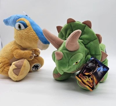 Jurassic World Plüschtiere - Triceratops Parasaurolophus - Schmidt Spiele - Bild 1 von 4