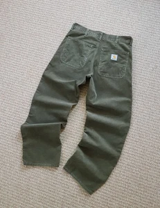 Pantalone Carhartt uomo in velluto a coste semplice taglia W30 L32 - Foto 1 di 9