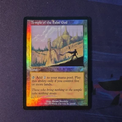 MTG 1x Temple of the False God x1 FOIL Scourge HP - Image 1 of 3
