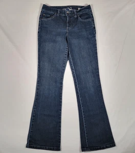 Code Bleu Jeans Womens 4 Brigitte Bootcut Mid Rise Stretch Medium Wash Denim - Picture 1 of 20