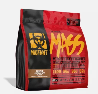 MUTANT MASS® 5LBS Original Muscle Mass Gainer High Protein - Triple Chocolate - Image 1 of 4