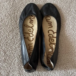 Sam Edelman Leather Noah Ballet Flat Women 11 Black Academia Preppy Chic Capsule - Picture 1 of 16