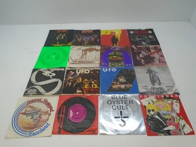Hard Rock 7" Single Job Lot  Various Artists & Titles c. 1980s AC/DC Gillan UFO - Image 1 of 4