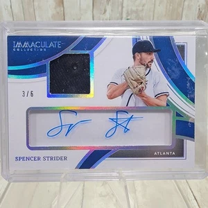 2022 Panini Immaculate Spencer Strider RPA RC Rookie Patch AUTO 3/6 - Picture 1 of 5