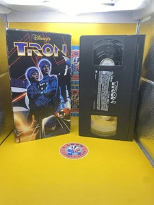 TRON VHS 1995 Jeff Bridges Disney Sci-Fi Action Adventure - Picture 1 of 2