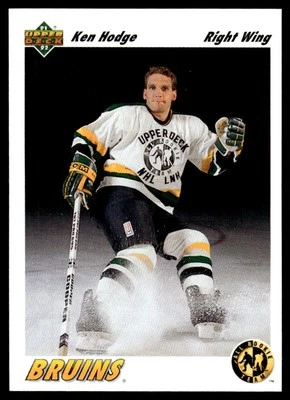 1991-92 Upper Deck Ken Hodge Boston Bruins #41 ART - Image 1 of 2