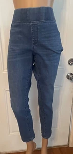 Size 14 Isabel Maternity dark blue Skinny Jeans w/ belly band - Picture 1 of 4
