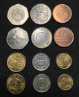 Guyana 6 Coins Set 1, 5, 10, 25 Cents & 5, 10 Dollars Unc World Coins