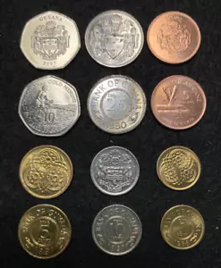 Guyana 6 Münzen Set 1, 5, 10, 25 Cent & 5, 10 Dollar UNC Weltmünzen - Bild 1 von 1