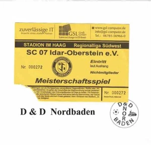 Ticket / Eintrittskarte  12/13    RL   SC Idar Oberstein  - SSV Ulm 1846 - Bild 1 von 1