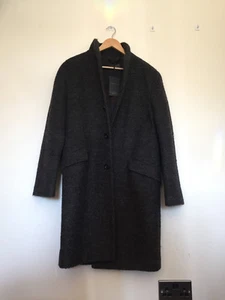 Label Lab Long Grey Coat - Medium (RRP £190) - Picture 1 of 5