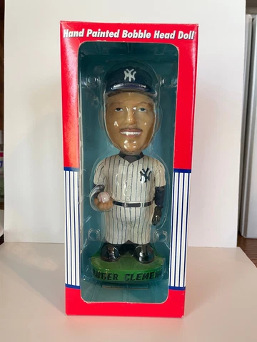 Roger Clemens  Bobble Dobbles Hand Painted Bobblehead-New In Box Cover