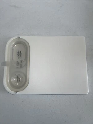 PAMPERED CHEF White 14" x 10" Cutting Board with Nesting Measuring Cups #1028 - Image 1 of 4