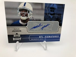 MARLIN JACKSON ROOKIE AUTO Card 2005 Upper Deck KICKOFF Colts NFL MICHIGAN - Picture 1 of 6