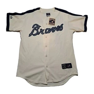 Atlanta Braves Warren Spahn Cooperstown Collection Jersey Majestic Size M - Picture 1 of 19