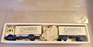 Modello pubblicitario NZG 1/50 camion camion camion + rimorchio: Interdean Interconex nuovo - Foto 1 di 13