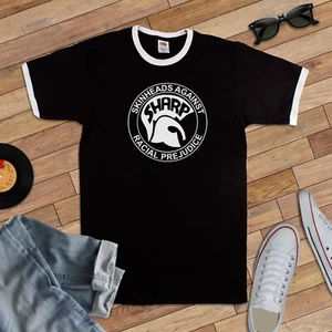 SHARP - RINGER T-SHIRT (FOL Marke SKINHEADS AGAINST RACIAL VORURTEIL Ska SKIN) - Bild 1 von 7