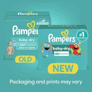 Pampers Baby Dry Baby Diapers Size 4, 144 Count (Select for More Options) - Picture 1 of 1