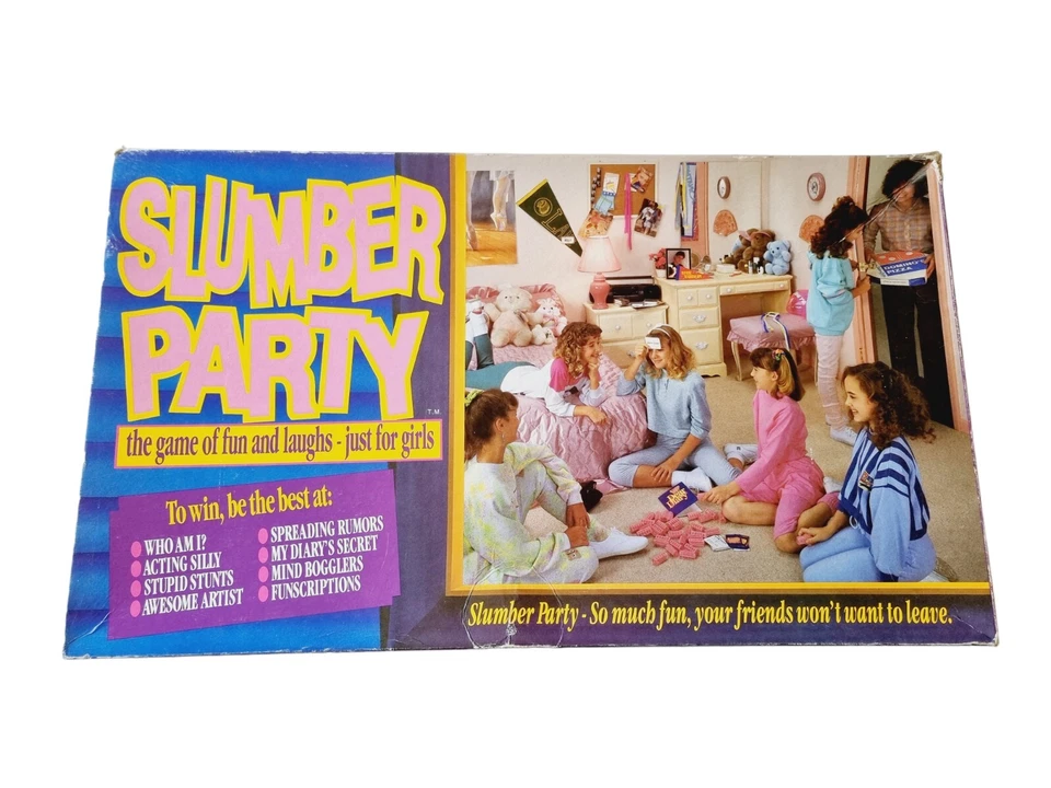 1990 SLUMBER PARTY Board Game Cadaco Vintage Sleepover - Image 1 of 4