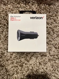 Verizon USB-C Car Charger with Fast Charge & LED Indicator 27W Vehicle adapter - Picture 1 of 2