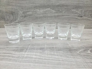 VTG MCM Noritake Sasaki Wheat Pattern Shot Glasses Etched Set of 6 Shot Glasses - Picture 1 of 4