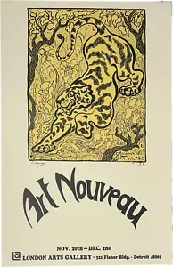 Paul Ranson Tiger in the Jungle Art Nouveau Lithograph - Picture 1 of 6