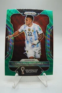 2022 Prizm World Cup Lautaro Martinez Green Wave #5 - Picture 1 of 2