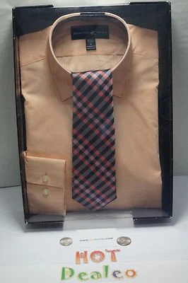 Camisa Beverly Hills Polo Club Albaricoque - Mediana 15-15 1/2 Cuello 32/33 Manga y Corbata Foto 1 de 4