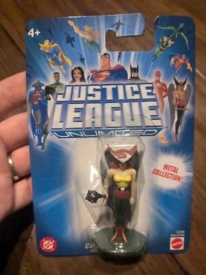 Hawkgirl Justice League Unlimited Metal Collection DC Figure Mattel G7896 2004 - Image 1 of 4