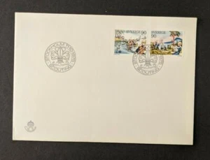 1975 Boy Scout First Day Cover FDC Stockholm Sweden - Picture 1 of 2